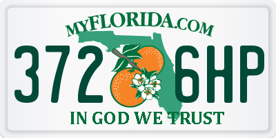 FL license plate 3726HP