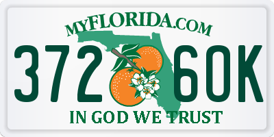 FL license plate 3726OK