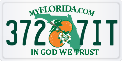 FL license plate 3727IT