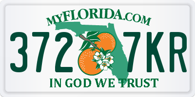 FL license plate 3727KR