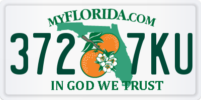 FL license plate 3727KU