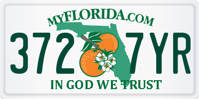 FL license plate 3727YR