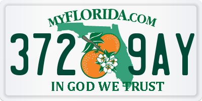 FL license plate 3729AY