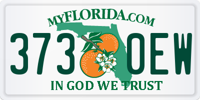 FL license plate 3730EW