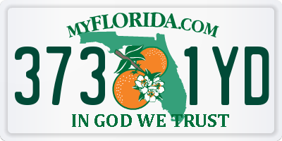 FL license plate 3731YD