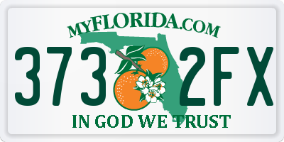 FL license plate 3732FX