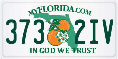 FL license plate 3732IV