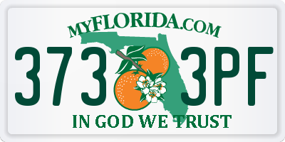 FL license plate 3733PF