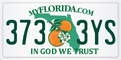 FL license plate 3733YS