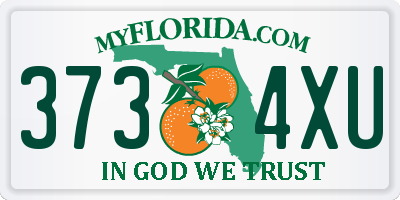FL license plate 3734XU