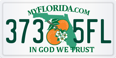 FL license plate 3735FL