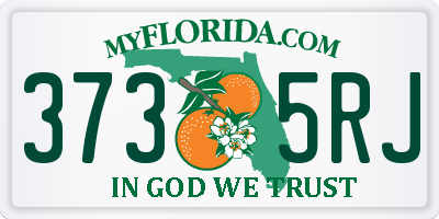 FL license plate 3735RJ