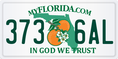 FL license plate 3736AL