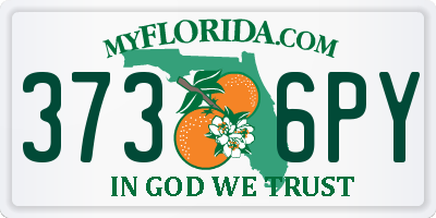 FL license plate 3736PY