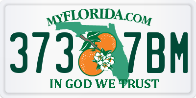 FL license plate 3737BM