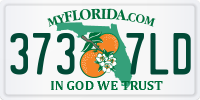 FL license plate 3737LD