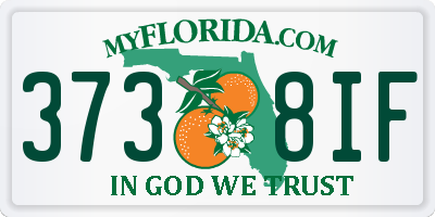 FL license plate 3738IF
