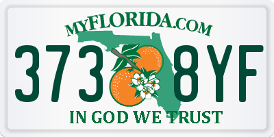 FL license plate 3738YF