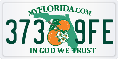 FL license plate 3739FE