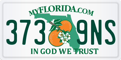 FL license plate 3739NS