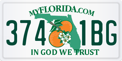FL license plate 3741BG