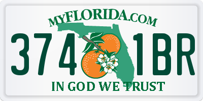 FL license plate 3741BR