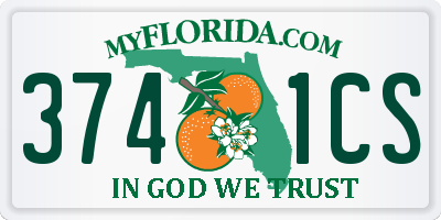 FL license plate 3741CS