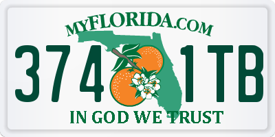 FL license plate 3741TB