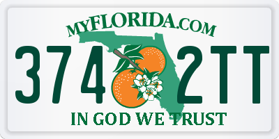 FL license plate 3742TT