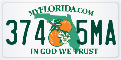 FL license plate 3745MA
