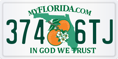 FL license plate 3746TJ