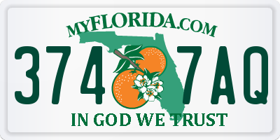 FL license plate 3747AQ