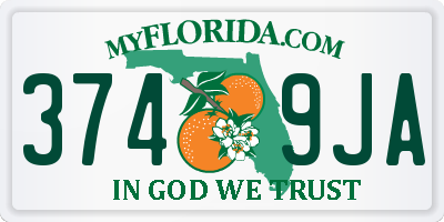 FL license plate 3749JA