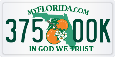 FL license plate 3750OK