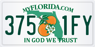 FL license plate 3751FY