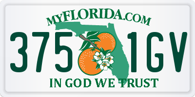FL license plate 3751GV