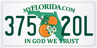 FL license plate 3752OL