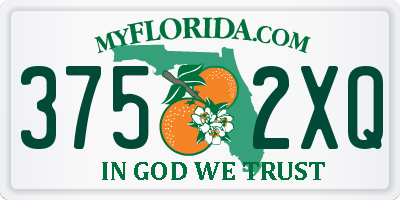 FL license plate 3752XQ
