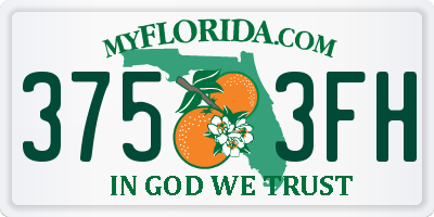 FL license plate 3753FH