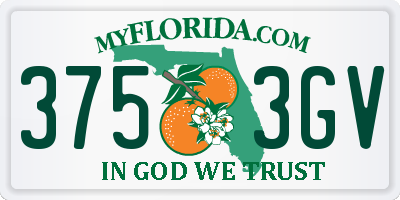 FL license plate 3753GV