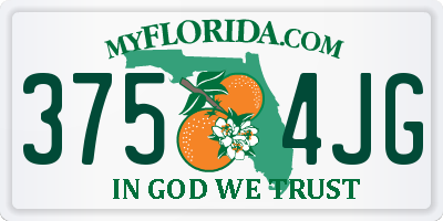 FL license plate 3754JG