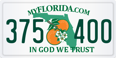 FL license plate 3754OO