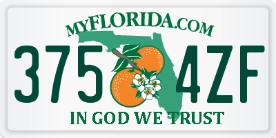 FL license plate 3754ZF
