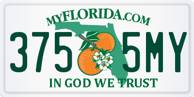 FL license plate 3755MY
