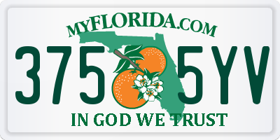 FL license plate 3755YV