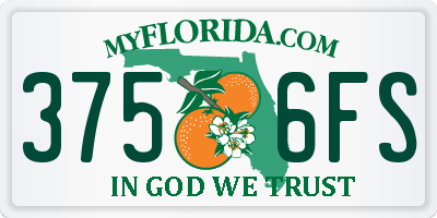 FL license plate 3756FS