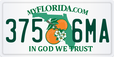 FL license plate 3756MA