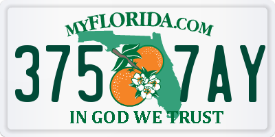 FL license plate 3757AY