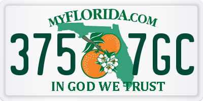 FL license plate 3757GC