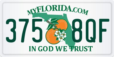 FL license plate 3758QF